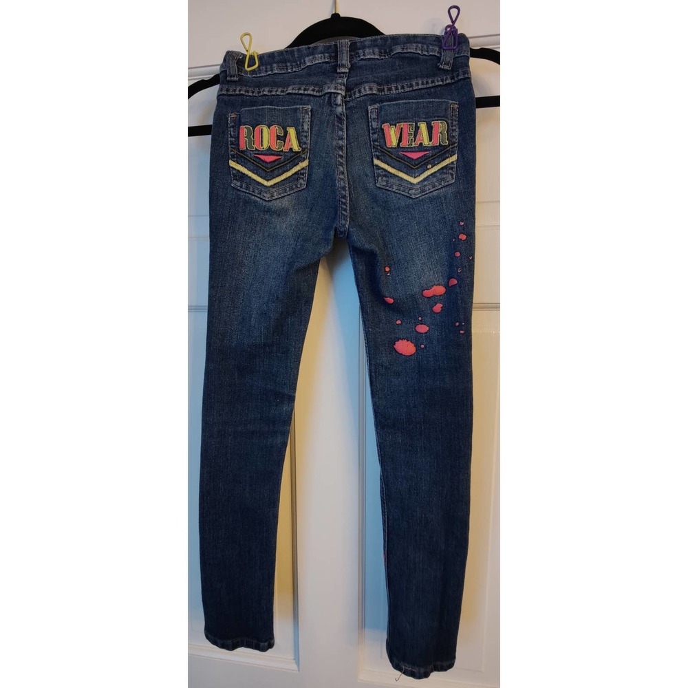 Rocawear Painted Look Girls Jeans Sz 7
